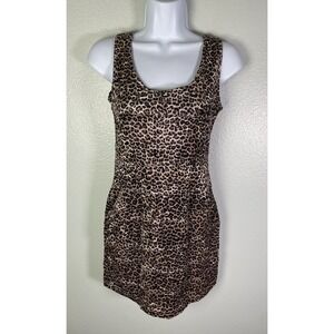 Cheetah Print Mini Dress XJ.Boost Size M/L Coquette Grunge Womens